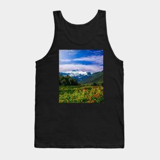 Flowers Bed on Mountains-Spring Tank Top